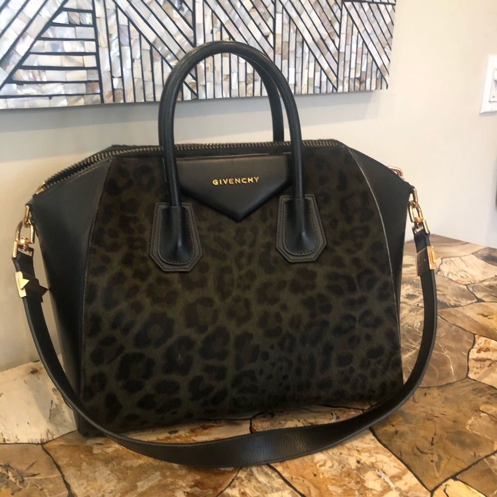 Givenchy Leopard Medium Antigona Bag